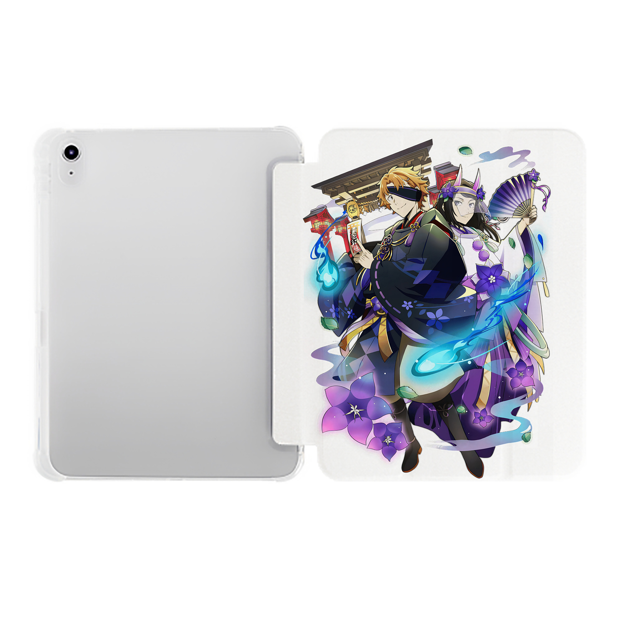 （画像用） 文豪ストレイドッグス Bungo Stray Dogs IPad ケース ペン収納付き 三つ折りスタンド PUレザー×シリコン 対応機種9.5/10.5/10.9インチ